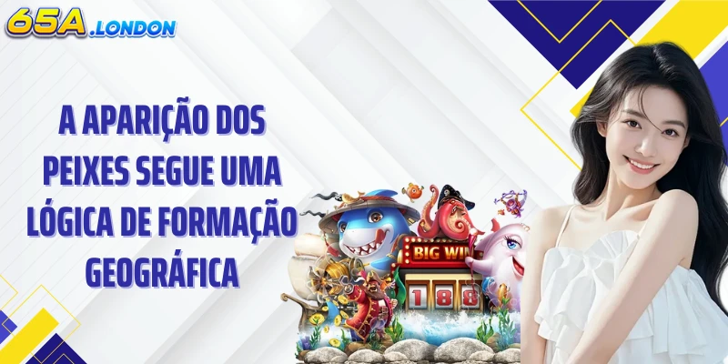 A aparição dos peixes segue uma lógica de formação geográfica