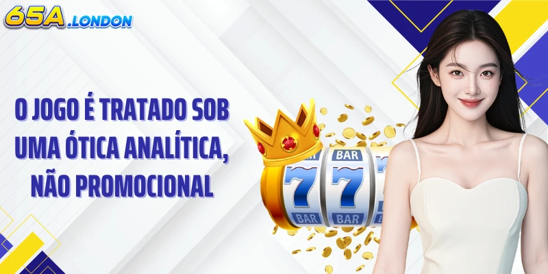 O jogo é tratado sob uma ótica analítica, não promocional