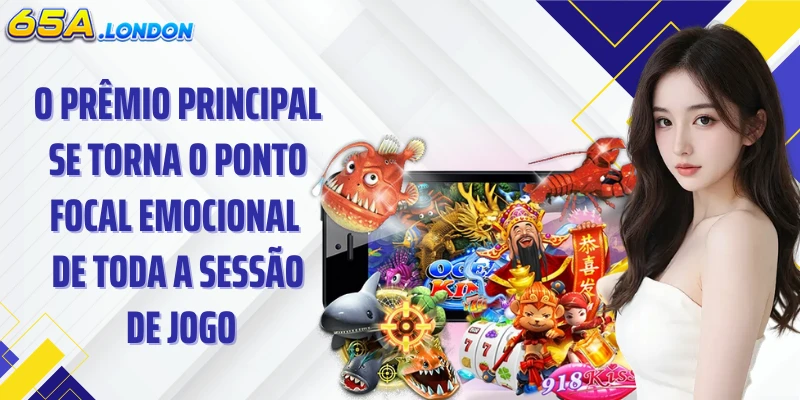 O prêmio principal se torna o ponto focal emocional de toda a sessão de jogo
